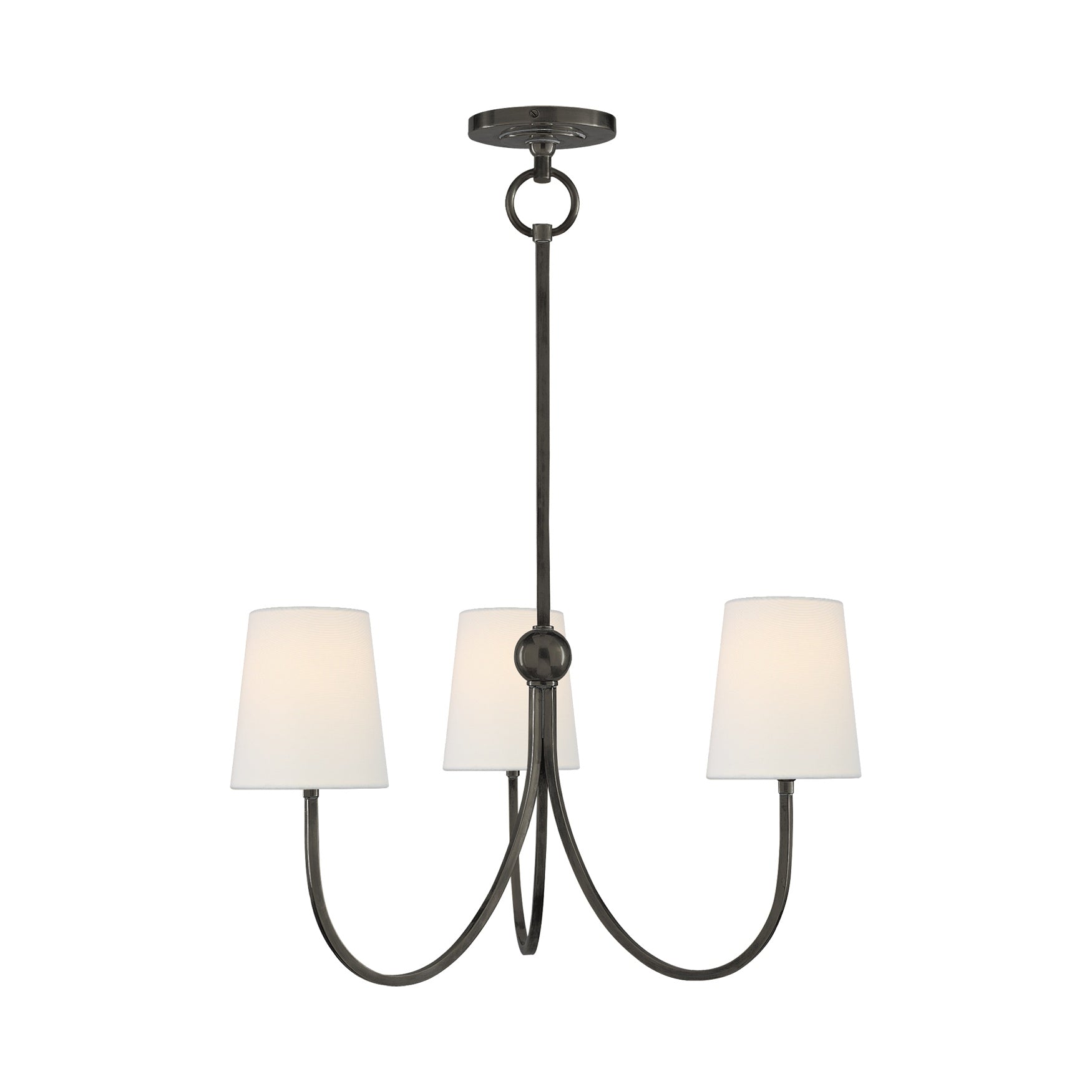 Reed Small Chandelier LIGHTING - chandelier Visual Comfort Bronze