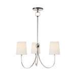 Reed Small Chandelier LIGHTING - chandelier Visual Comfort Polished Nickel