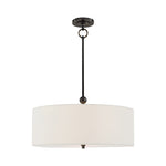 Reed Hanging Shade LIGHTING - pendant Visual Comfort Bronze 22" x 22" X 7.5" Linen