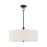 Reed Hanging Shade LIGHTING - pendant Visual Comfort Bronze 22" x 22" X 7.5" Linen