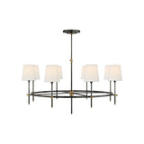 Bryant Large Ring Chandelier LIGHTING - chandelier Visual Comfort - Signature Bronze and Hand-Rubbed Antique Brass