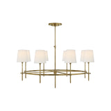 Bryant Large Ring Chandelier LIGHTING - chandelier Visual Comfort - Signature Hand-Rubbed Antique Brass