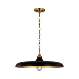 Piatto Medium Pendant LIGHTING - pendant Visual Comfort Hand-Rubbed Antique Brass Aged Iron