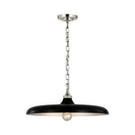 Piatto Medium Pendant LIGHTING - pendant Visual Comfort Polished Nickel Aged Iron