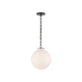 Katie Globe Pendant LIGHTING - pendant Visual Comfort - Signature Bronze White Glass
