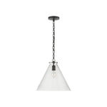 Katie Conical Pendant LIGHTING - pendant Visual Comfort - Signature Bronze Clear Glass