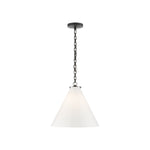 Katie Conical Pendant LIGHTING - pendant Visual Comfort - Signature Bronze White Glass