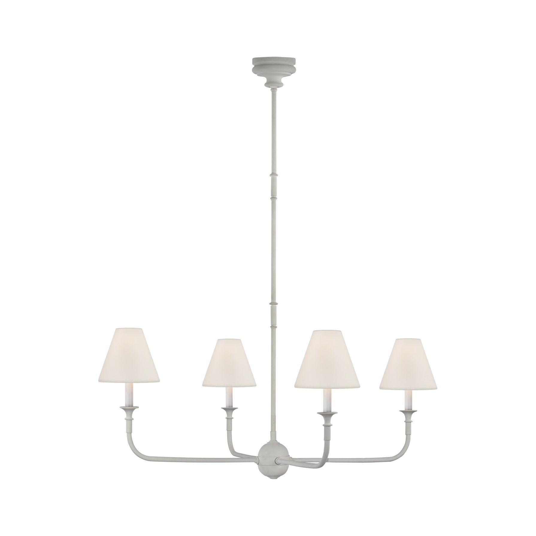 Piaf Large Chandelier LIGHTING - chandelier Visual Comfort - Signature Plaster White