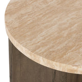 Tori Accent Table - Travertine - Rug & Weave