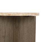 Tori Accent Table - Travertine - Rug & Weave