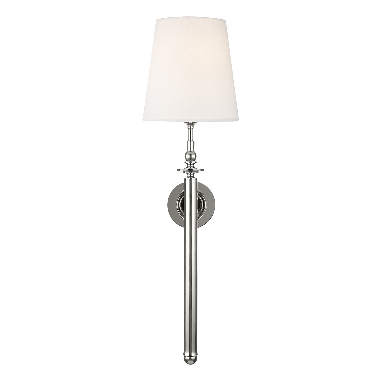 Capri Tail Sconce, Polished Nickel