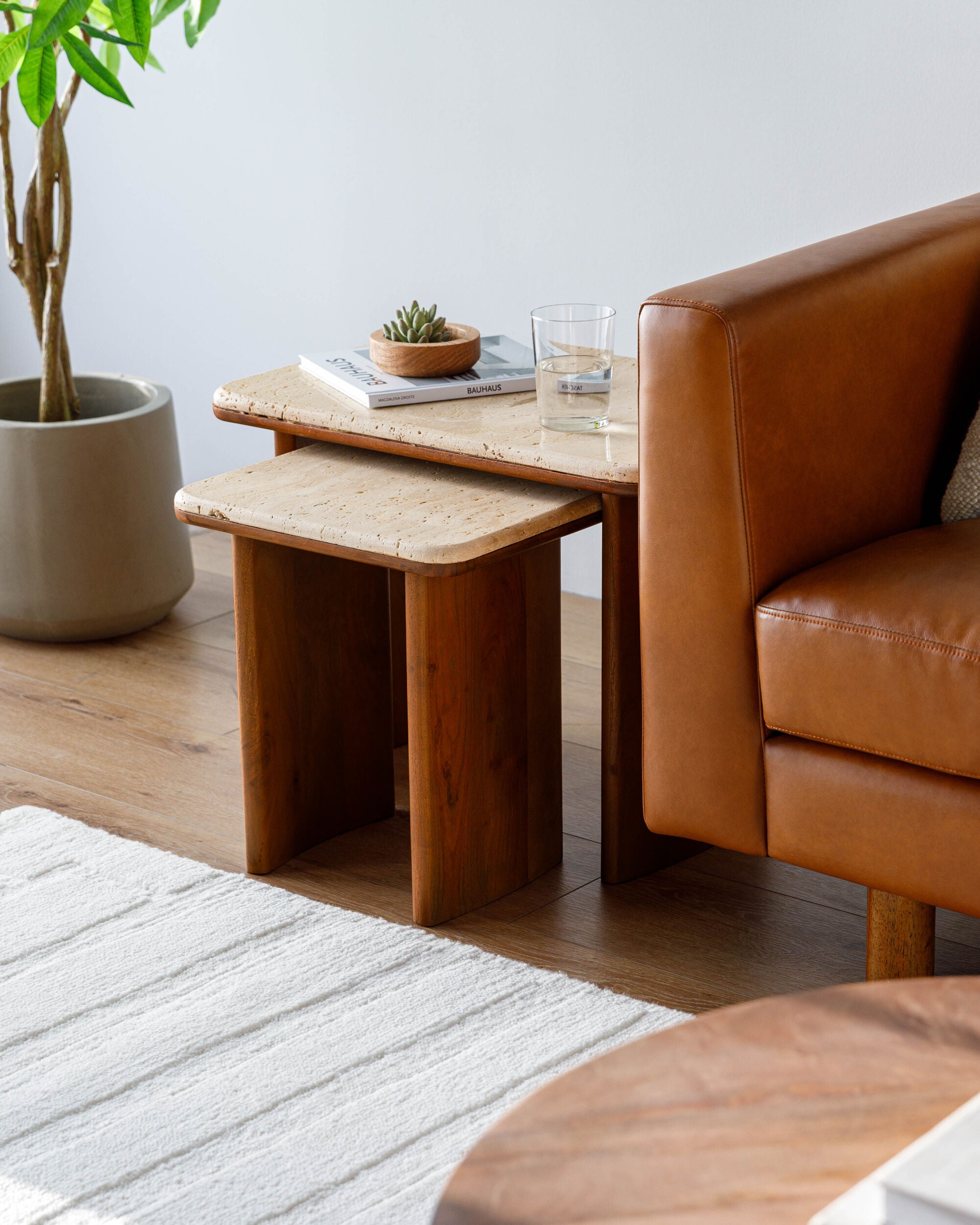 Aluna End Table FURNITURE - end table Surya