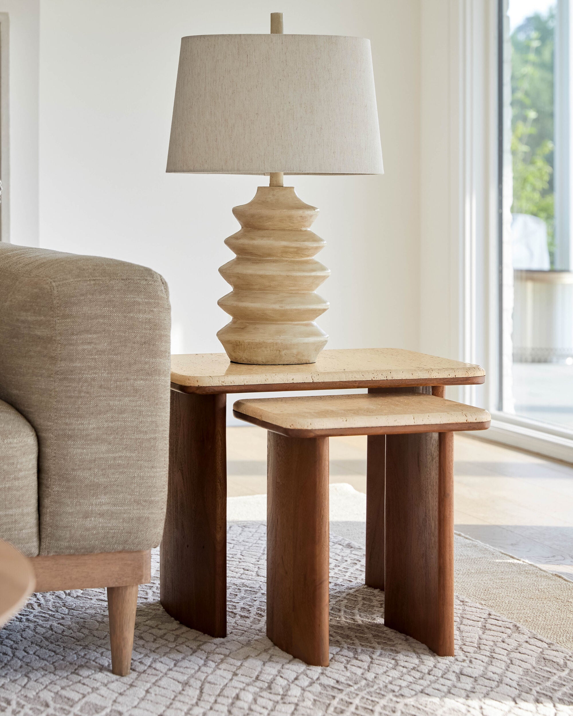 Aluna End Table FURNITURE - end table Surya
