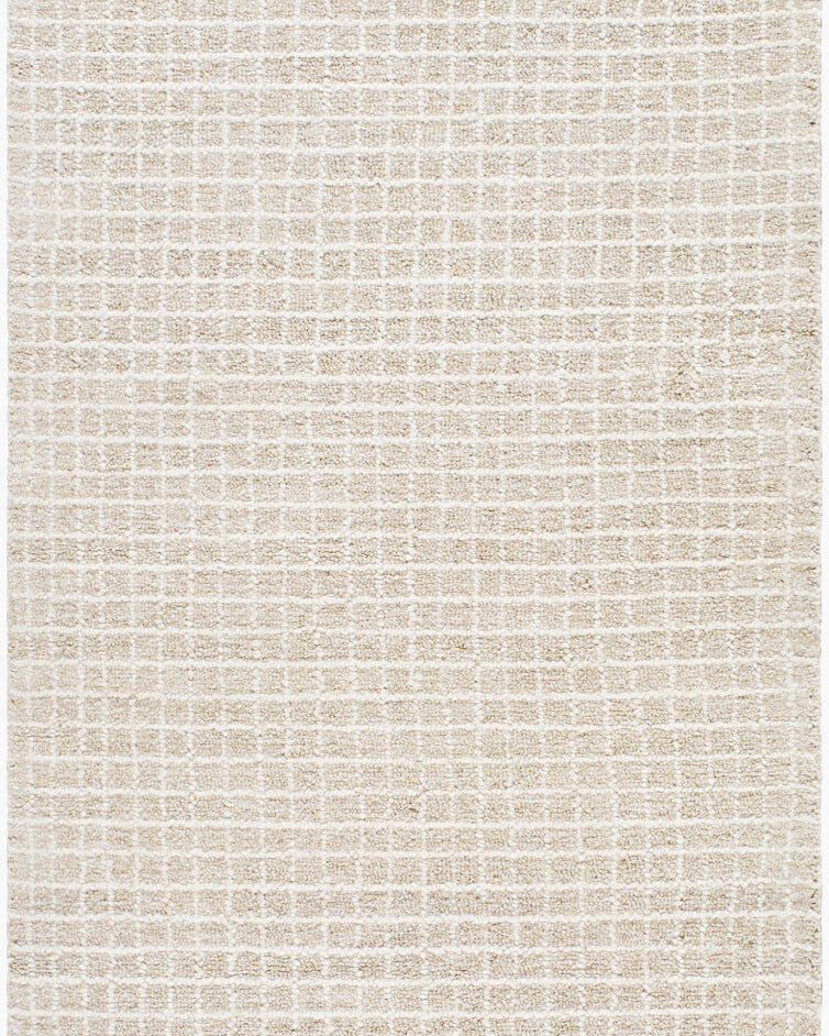 Andy Natural Gridwork Rug RUGS - wool Surya