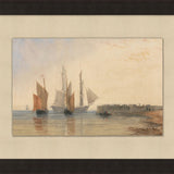 "Boats at Dawn" Framed Art Print ARTWORK - framed art Wendover Art Group