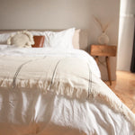 White Turkish Cotton Duvet Cover - Rug & Weave