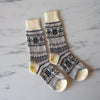 Cozy Nordic Socks - Cream Medium Rug & Weave