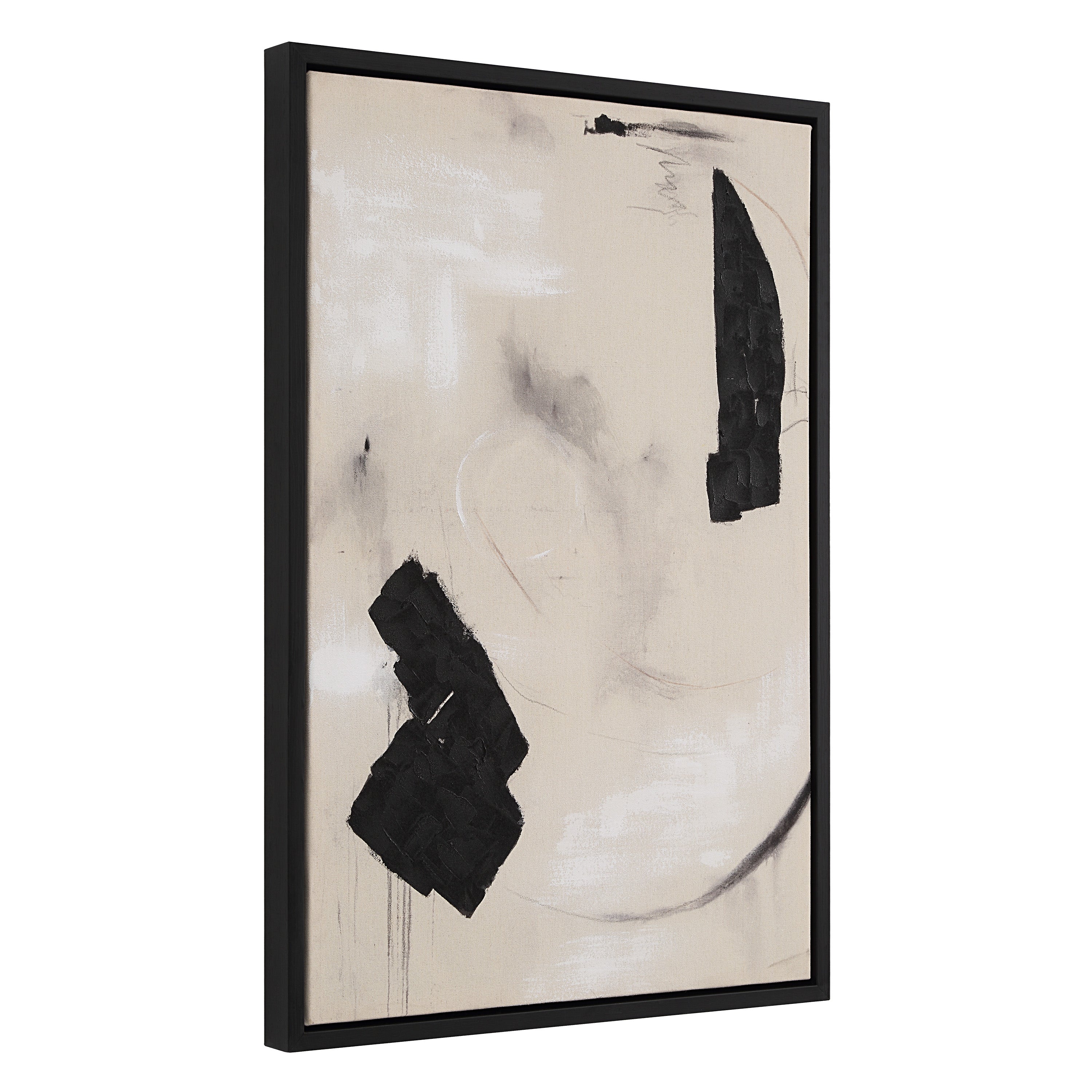 IN STORE - "Ecru & Ink" Framed Canvas Set ARTWORK - in store Renwil