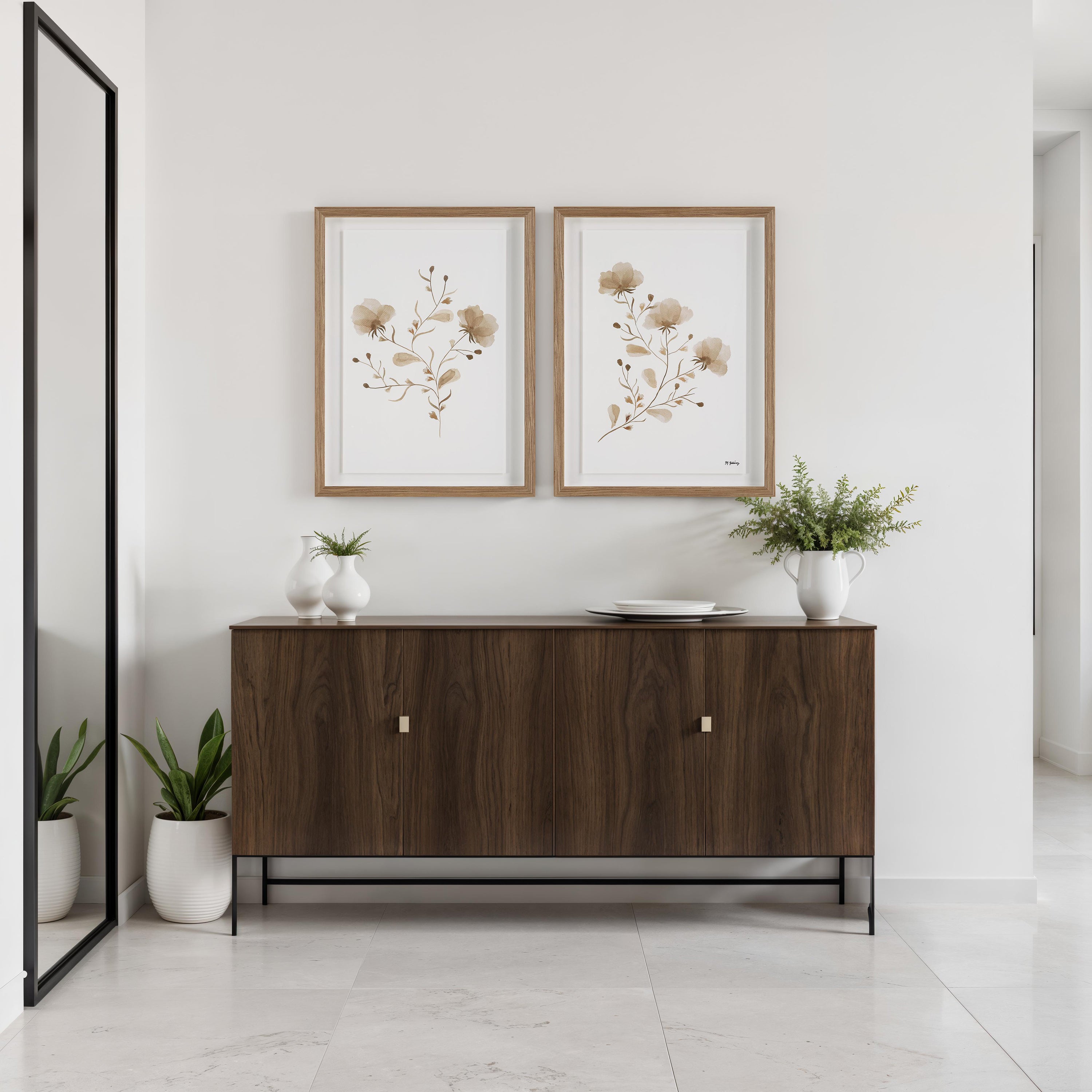 "Marlena" Framed Art Set ARTWORK - framed print Renwil