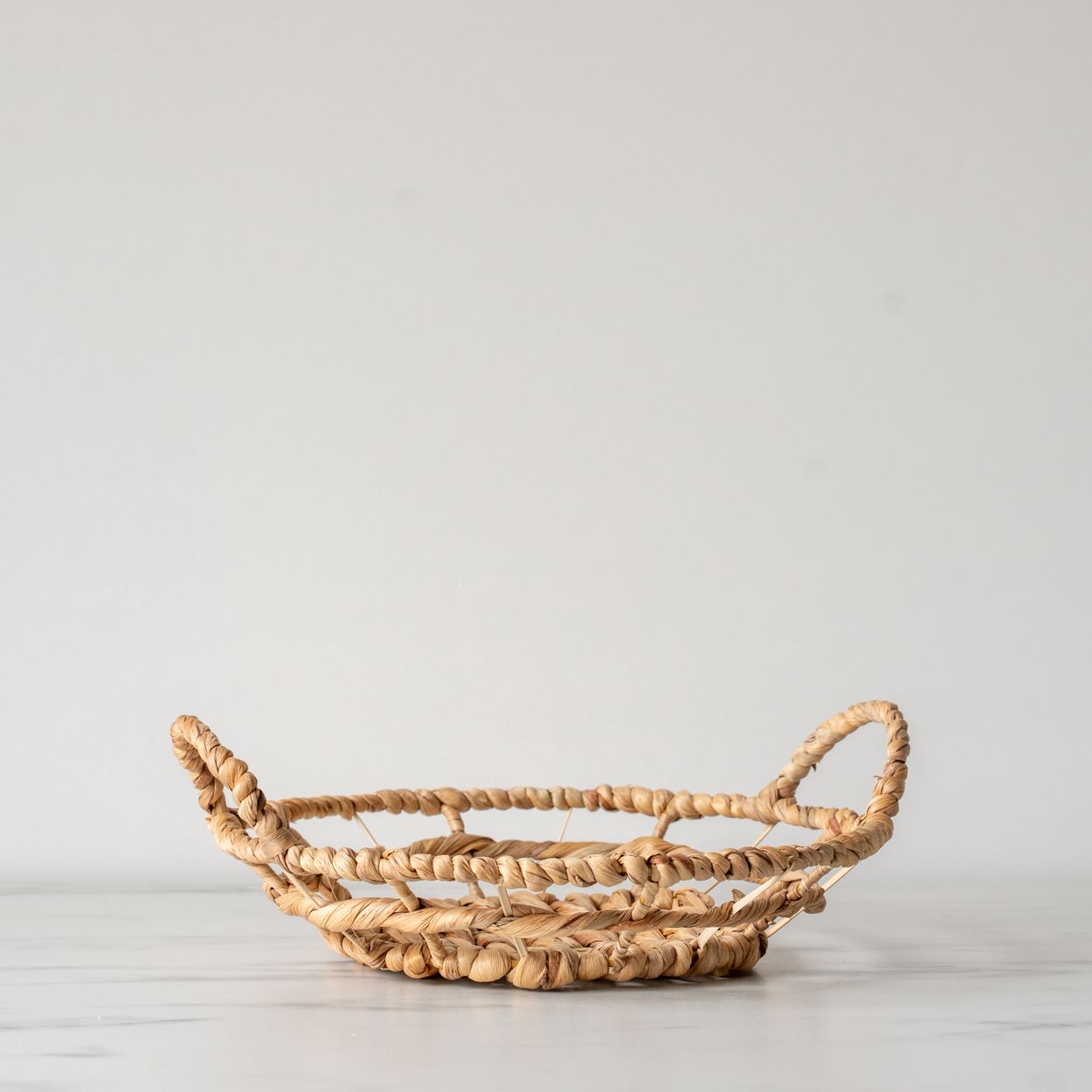 Round Hyacinth Basket with Handles - Rug & Weave
