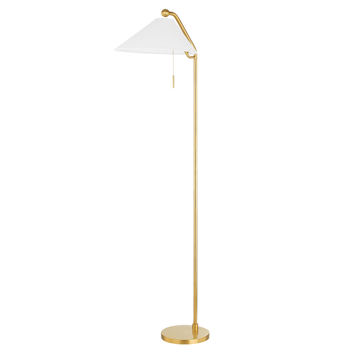 Aisa Floor Lamp LIGHTING - floor lamp Hudson Valley Lighting Aged Brass