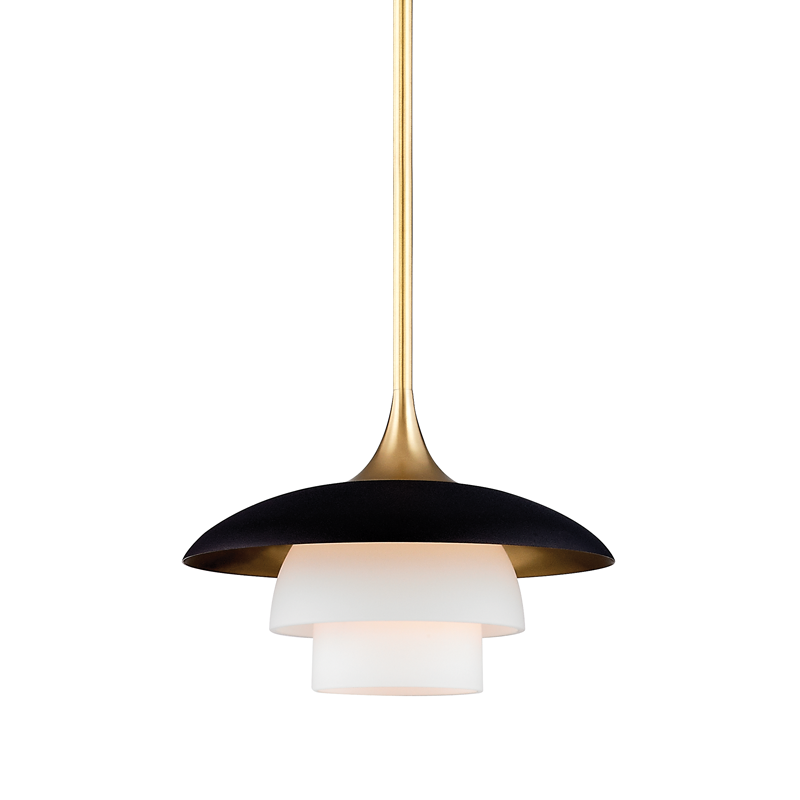 Barron Pendant LIGHTING - pendant Hudson Valley Lighting Aged Brass