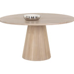 Althea Dining Table / Light Oak 9 - a - FURNITURE - dining table - round Sunpan