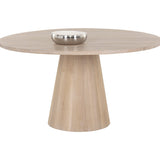 Althea Dining Table / Light Oak 9 - a - FURNITURE - dining table - round Sunpan