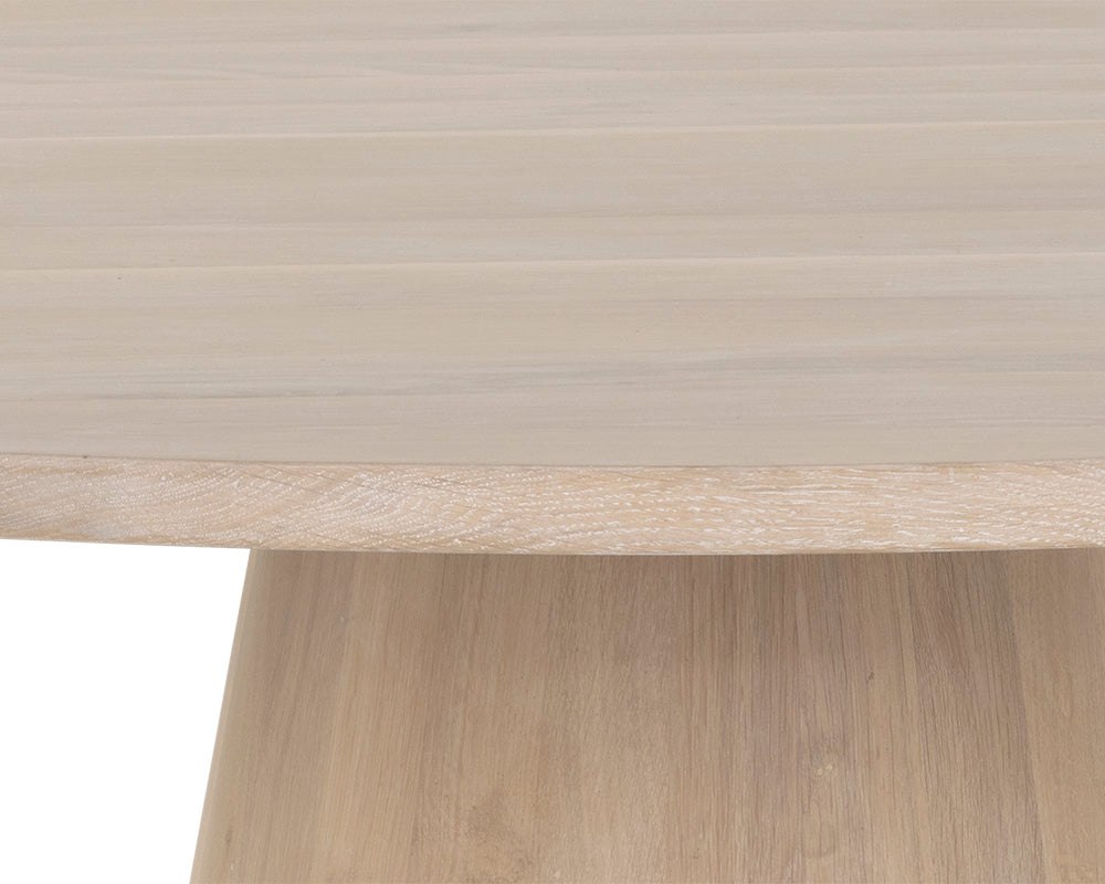 Althea Dining Table / Light Oak 9 - a - FURNITURE - dining table - round Sunpan