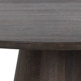 Althea Dining Table / Brown Oak 9 - a - FURNITURE - dining table - round Sunpan