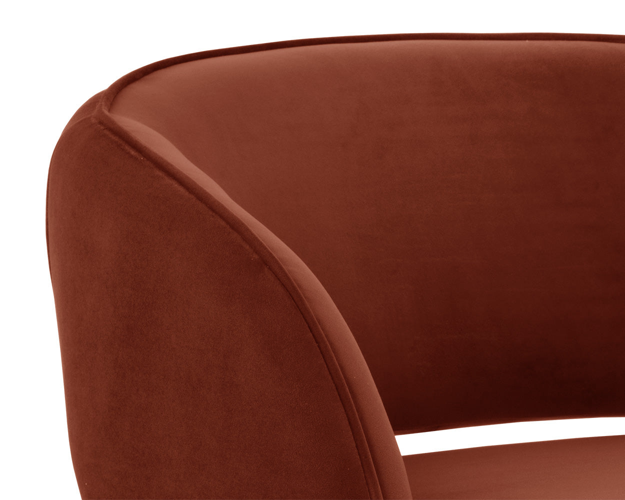 Rosie Lounge Chair - Meg Rust 3 - FURNITURE - chair Sunpan