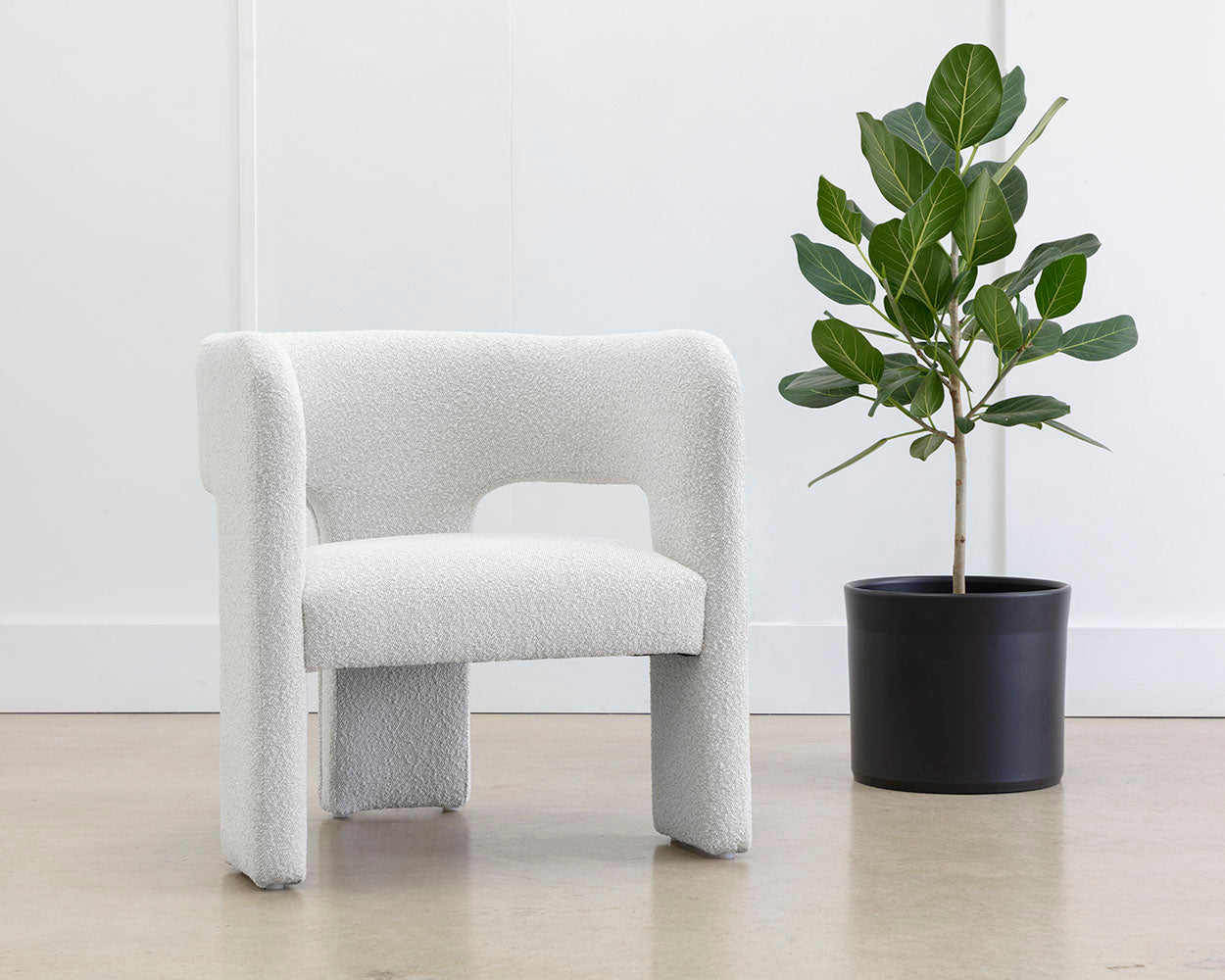 Isla Lounge Chair - Copenhagen White 3 - FURNITURE - chair Sunpan