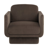 Evelyn Lounge Chair - Meg Dark Brown 3 - FURNITURE - chair Sunpan
