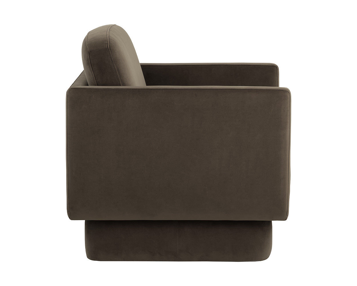 Evelyn Lounge Chair - Meg Dark Brown 3 - FURNITURE - chair Sunpan