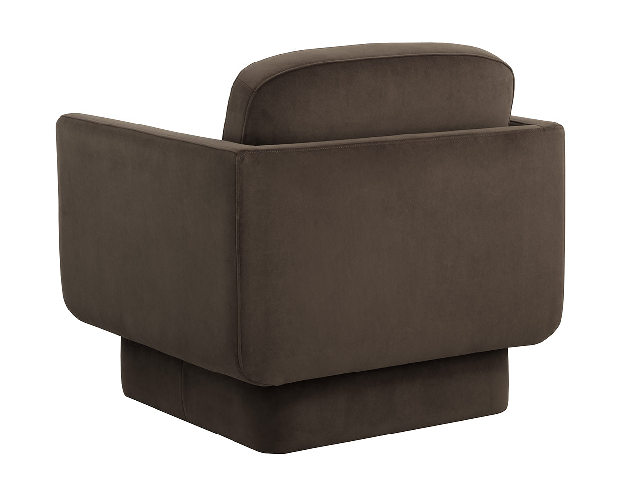 Evelyn Lounge Chair - Meg Dark Brown 3 - FURNITURE - chair Sunpan