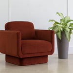 Evelyn Lounge Chair - Meg Rust 3 - FURNITURE - chair Sunpan