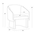 Lola Lounge Chair / Merino Pearl 3 - FURNITURE - chair Sunpan