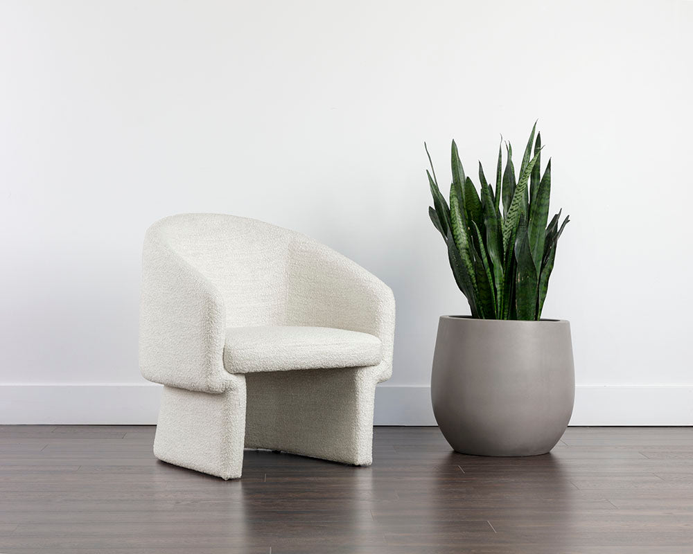 Lola Lounge Chair / Merino Pearl 3 - FURNITURE - chair Sunpan