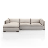 Walden 2 Piece Sectional - Moon 2 - FURNITURE - sectional Four Hands Left 112"