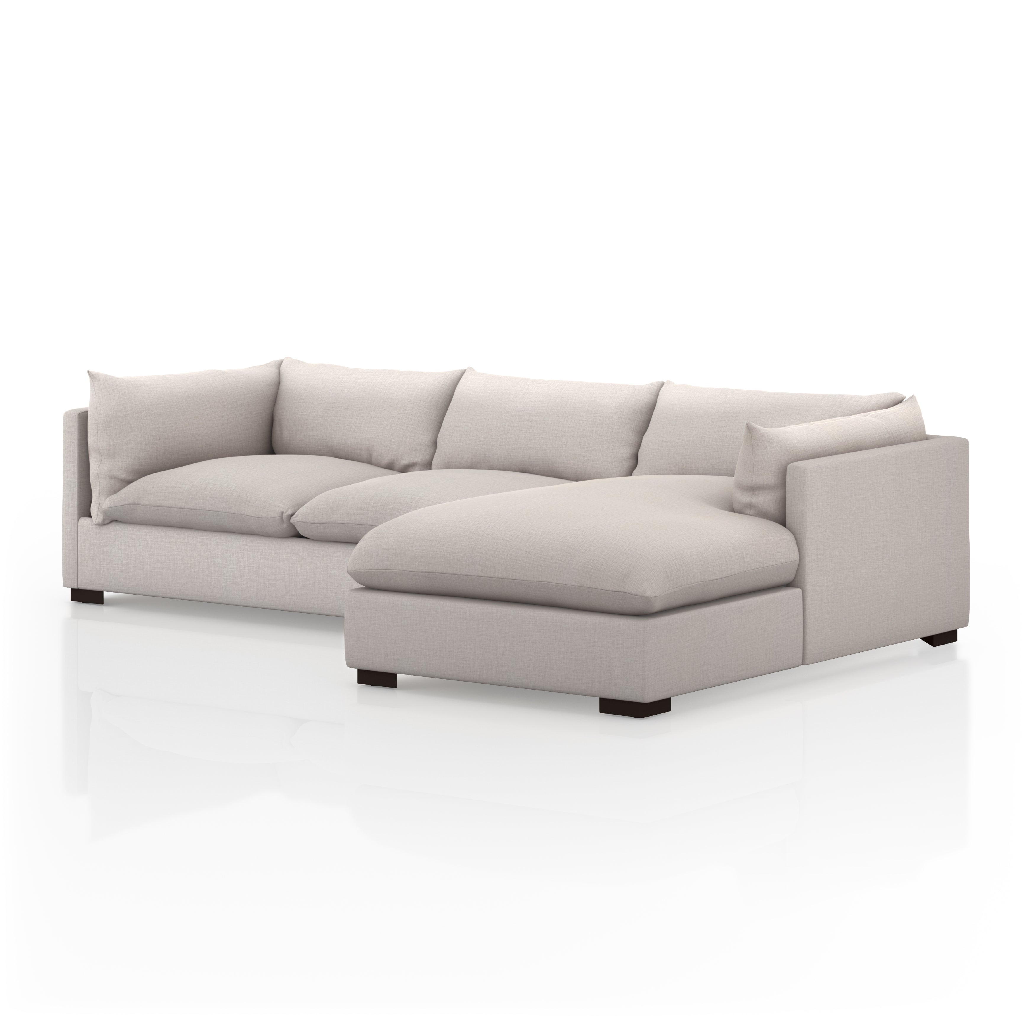 Walden 2 Piece Sectional - Moon 2 - FURNITURE - sectional Four Hands