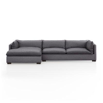 walden 2 piece sectional charcoal - rug & weave