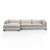 Walden 2 Piece Sectional - Moon 2 - FURNITURE - sectional Four Hands Left 131"