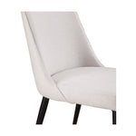 Set of Two Lola Dining Chair - Cream White - Rug & Weave