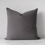 Charcoal Linen Pillow Cover 1 - PILLOWS - linen - neutral Rug & Weave Pillows 25" x 25"
