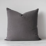 Charcoal Linen Pillow Cover 1 - PILLOWS - linen - neutral Rug & Weave Pillows 25" x 25"