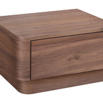 Curve Nightstand - Walnut 14 - FURNITURE - nightstand Moe's Furniture
