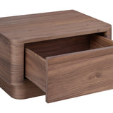 Curve Nightstand - Walnut 14 - FURNITURE - nightstand Moe's Furniture