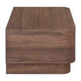 Curve Nightstand - Walnut 14 - FURNITURE - nightstand Moe's Furniture