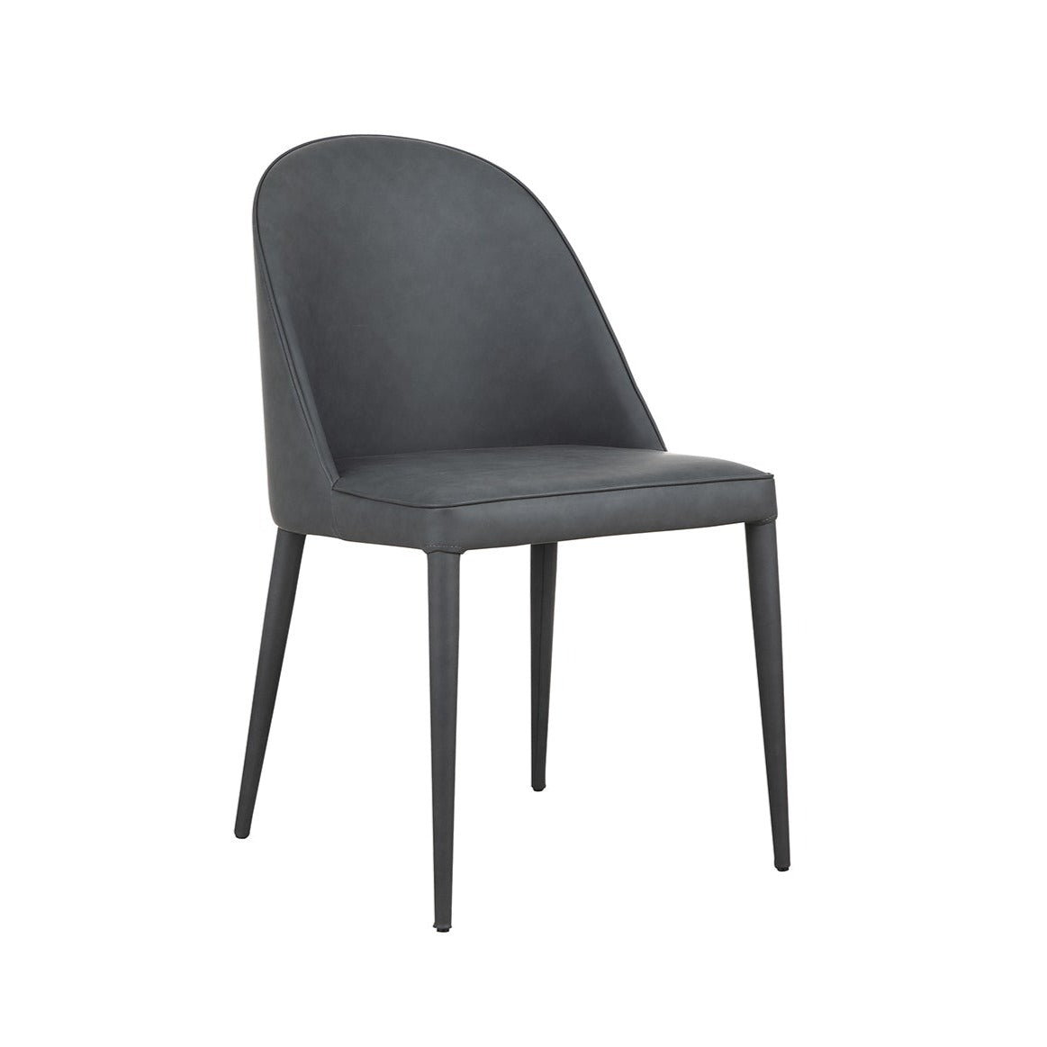 Set of Two Bernie Vegan Dining Chairs - Black Fade - Rug & Weave