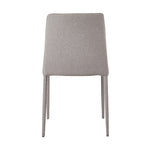 Set of Two Nori Fabric Dining Chairs - Grey - Rug & Weave